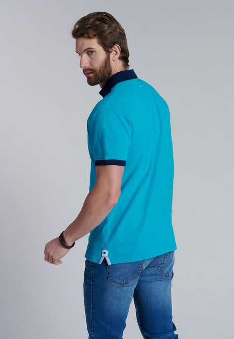 Polera Polo Denver Turquoise-3