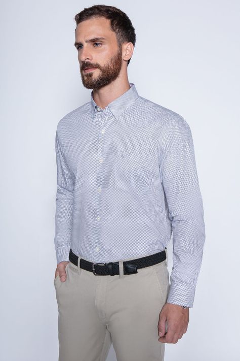 Camisa Estampada Montana Sm Grey-0