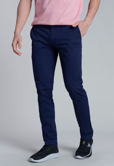 Pantalón Twill Slim /33 Dk.Blue-0
