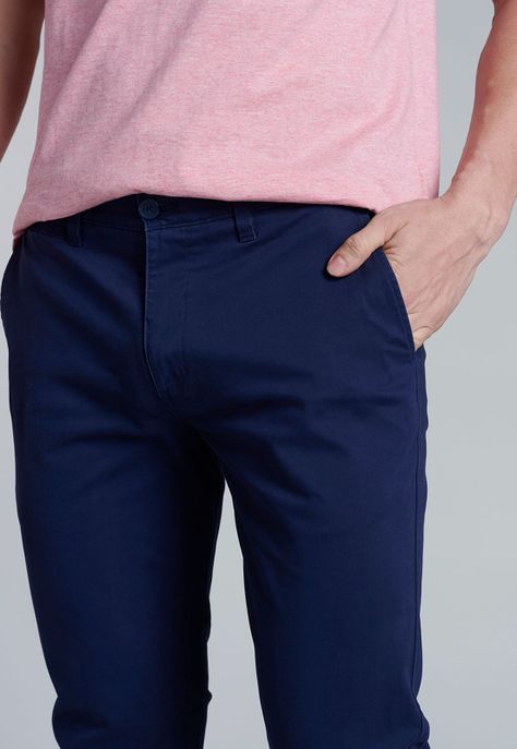 Pantalón Twill Slim /33 Dk.Blue-2