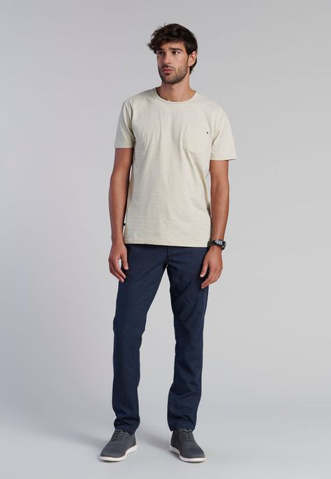 Polera Bolsillo Idaho Sand-1