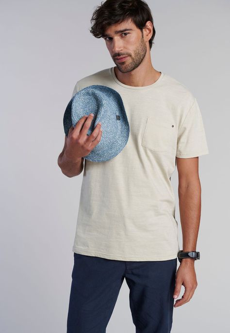 Polera Bolsillo Idaho Sand-4
