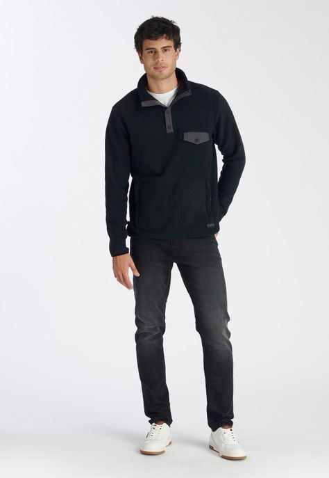 Fleece Tronador Casual Black-1