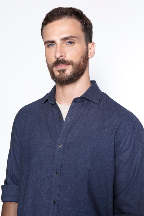 Camisa Sport F Navy Melange-2