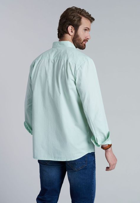 Camisa Garment Dyed Sport Fj Lt Ice-3