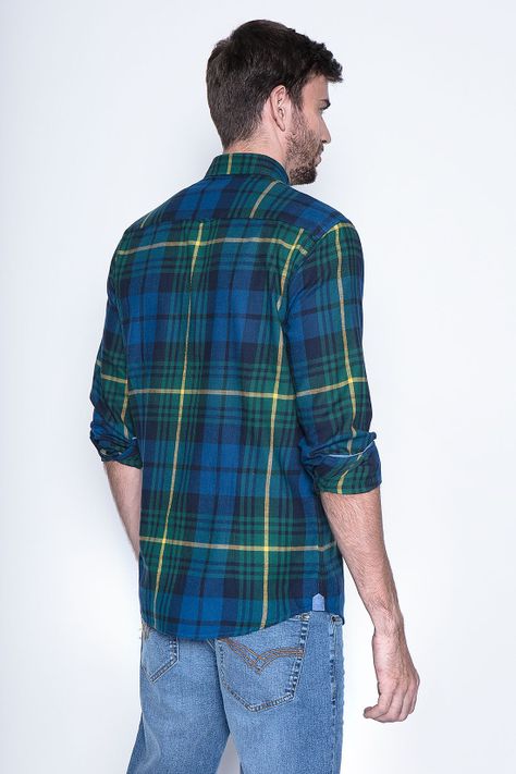 Camisa Cuadro Texas Fj Green-1