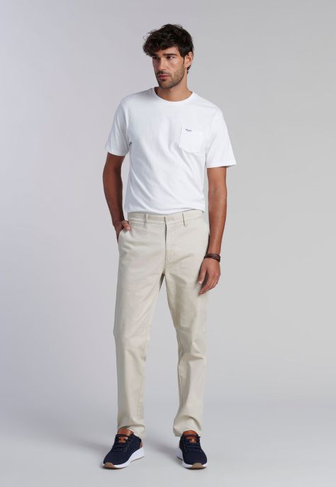 Pantalón Twill Sand Slim /31-1