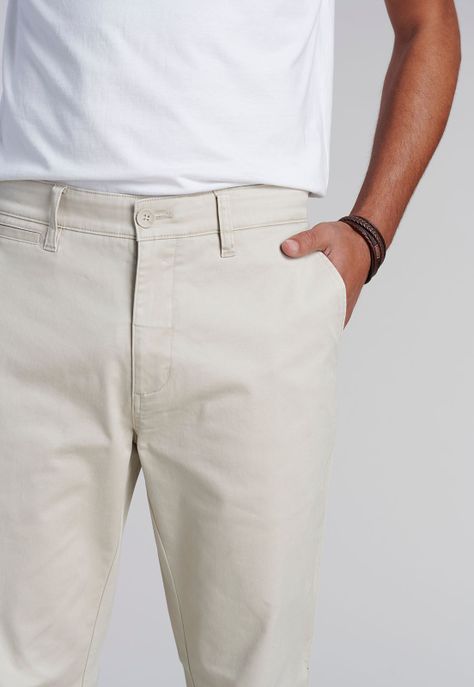 Pantalón Twill Sand Slim /31-2