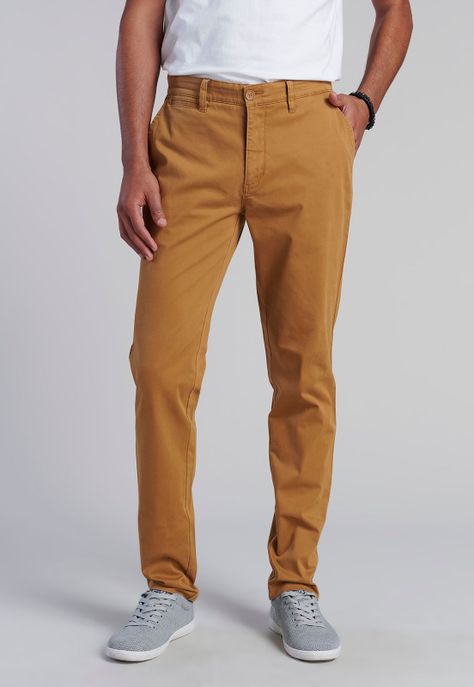 Pantalón Twill Camel Slim /33-0