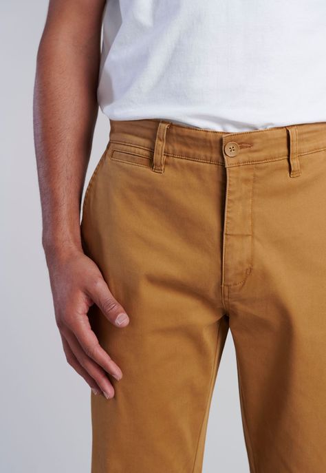 Pantalón Twill Camel Slim /33-2
