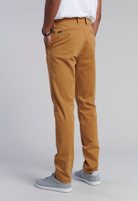 Pantalón Twill Camel Slim /33-3