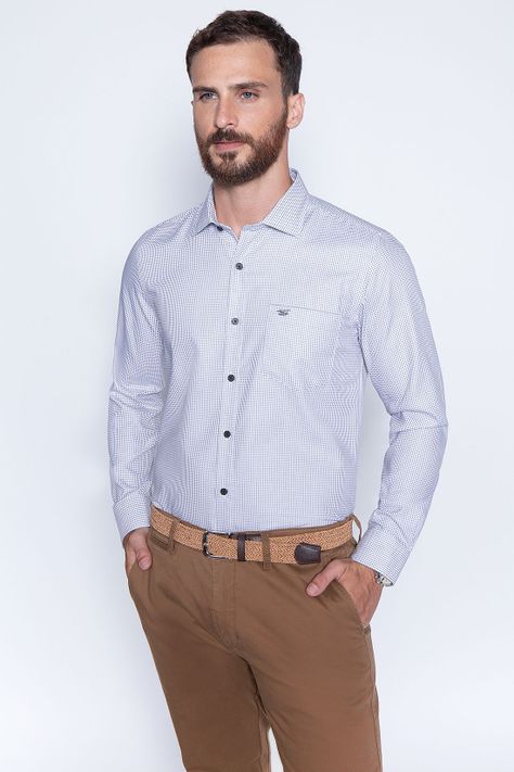Camisa Smart Casual Bristol Grey-0