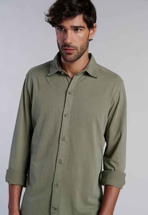 Camisa Jersey Garment Dyed F Military-4
