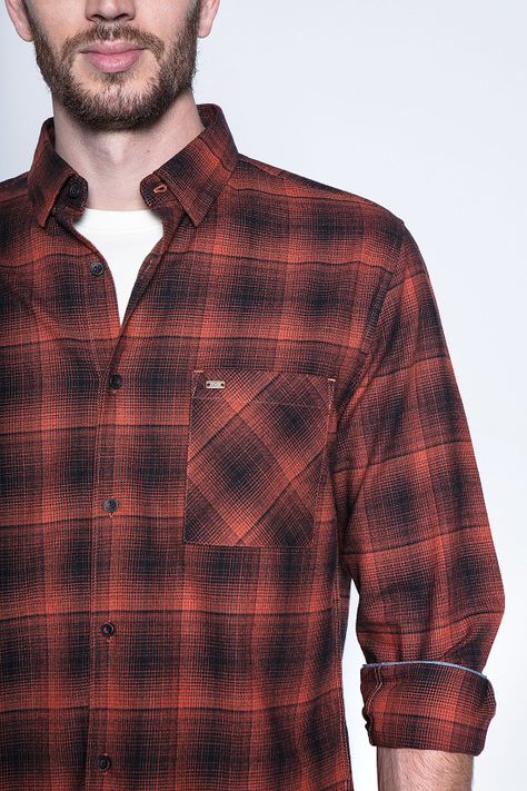 Camisa Check Orlando Fj Copper-4