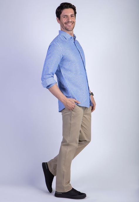 Pantalón L/31 Twill Without Pleats Khaki-2