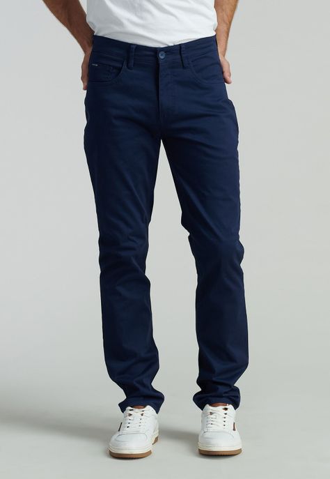 Pantalón Five Pocket Fr Dk. Blue-0