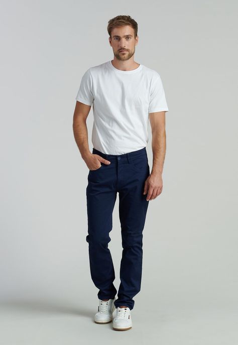 Pantalón Five Pocket Fr Dk. Blue-1
