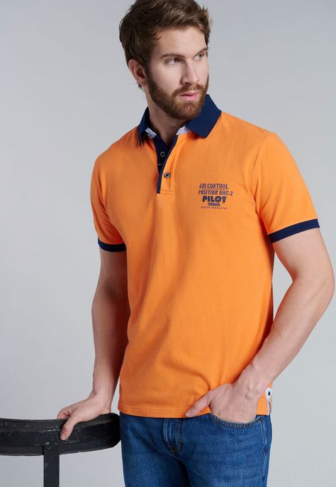 Polera Polo Denver Orange-4
