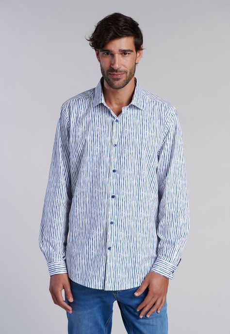 Camisa Estampada Aqua Fj Blue-0