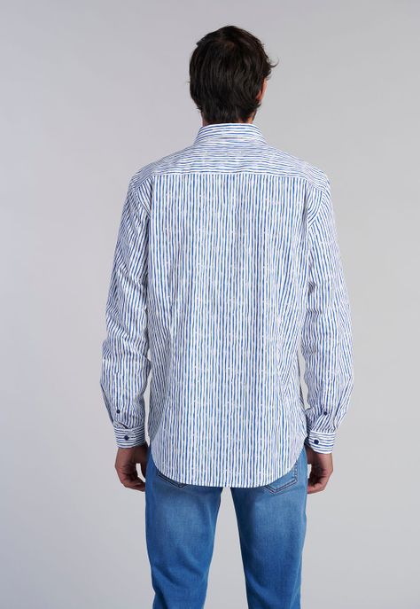 Camisa Estampada Aqua Fj Blue-3