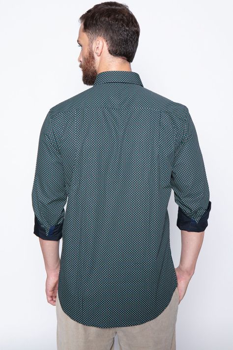 Camisa Estampada Fj Green-1
