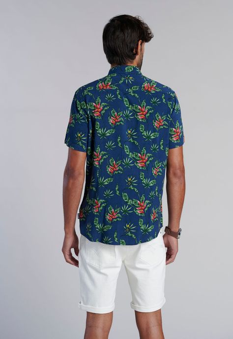 Camisa Estampada Dublin Fj Navy-3