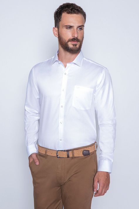 Camisa Smart Casual Georgia White-0