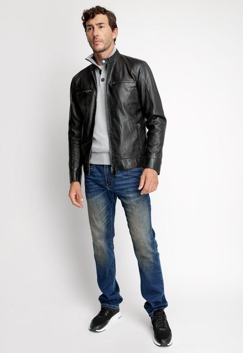 Chaqueta Cuero Memphis Black-3
