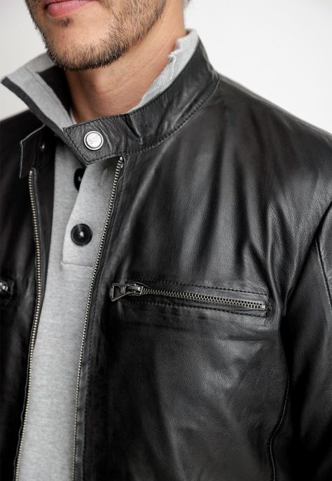 Chaqueta Cuero Memphis Black-2