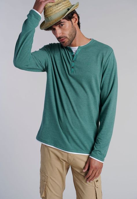 Polera Ml Dobel Indiana Green-4