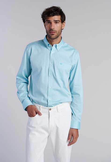 Camisa Smart Casual Oxford River-0