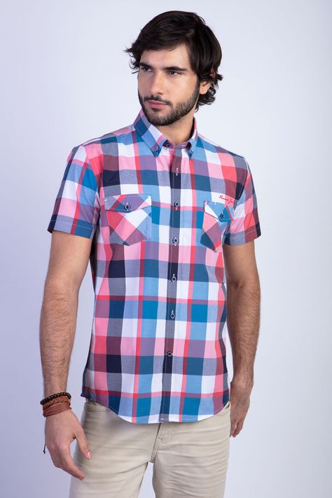 Camisa Checkered Nevada Fj Coral-0