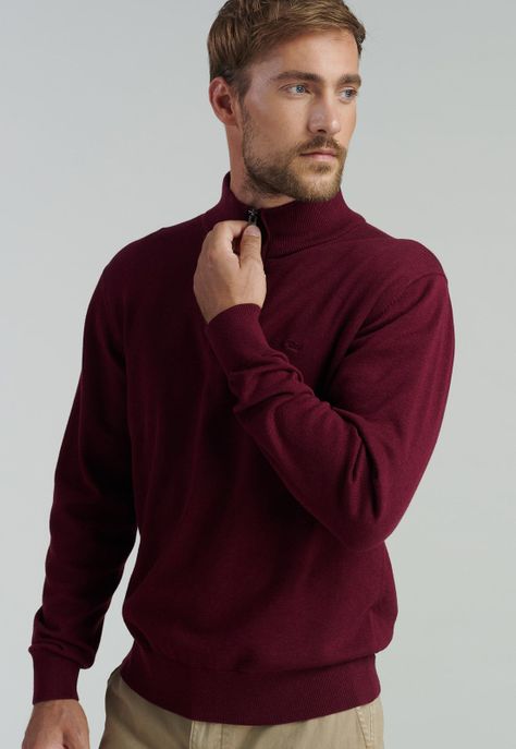 Sweater Oklahoma F Business Dk Burgundy-4