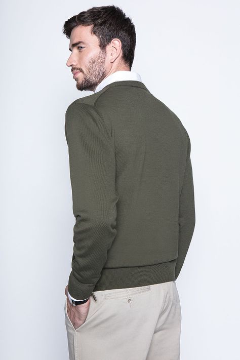 Sweater Smart Casual L/S Military-1