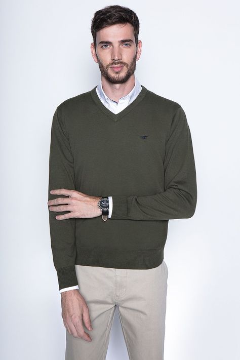 Sweater Smart Casual L/S Military-0