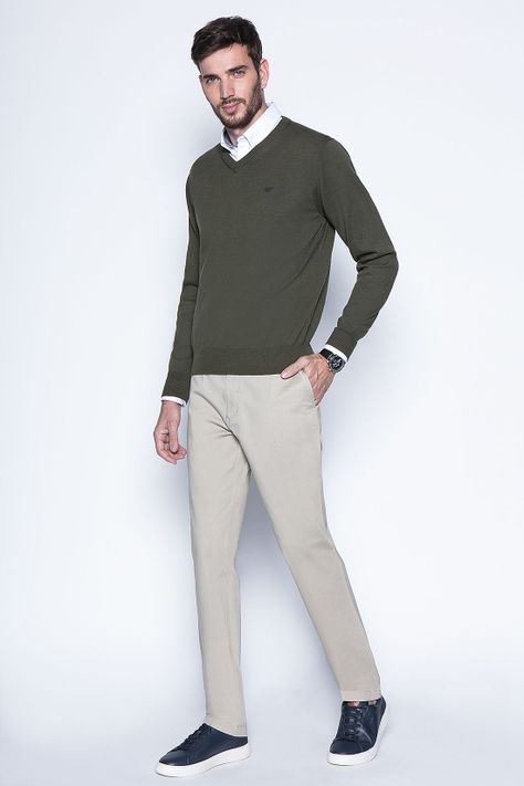 Sweater Smart Casual L/S Military-3