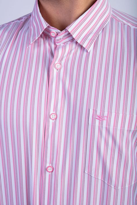 Camisa Listada Lancaster F Red-3