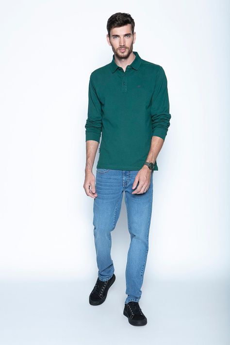 Polera Polo Ml Green-3