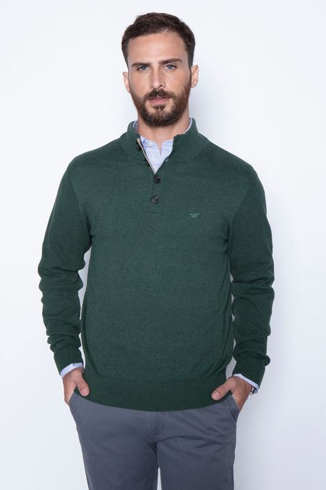 Sweater Bristol Smart Casual L/S Military-0