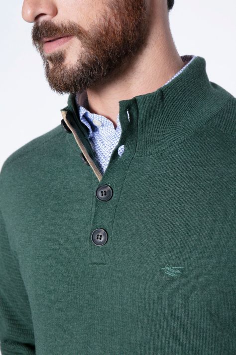 Sweater Bristol Smart Casual L/S Military-4