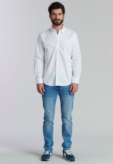 Camisa Alabama Smart Casual White-1