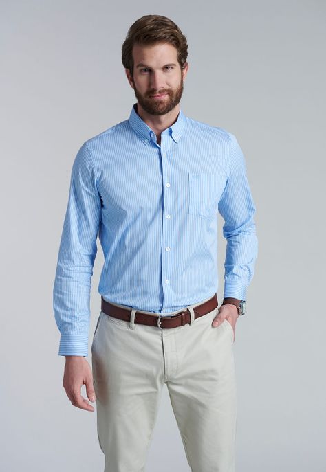Camisa Striped Austin Sc Sky-0
