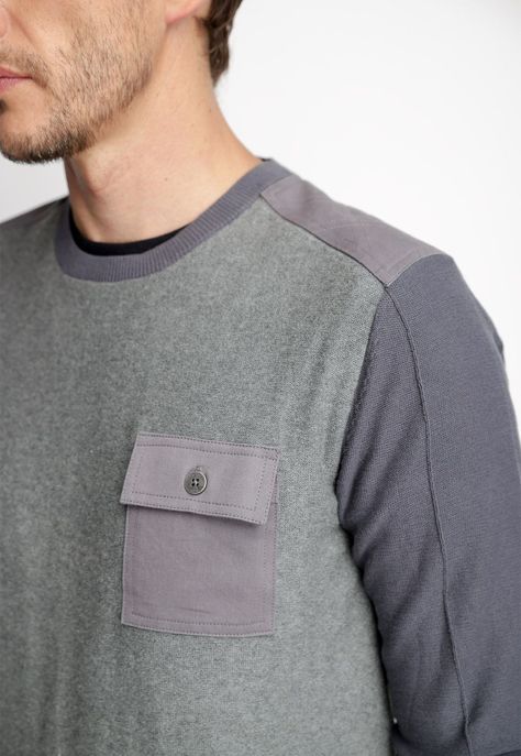 Sweater Wisconsin Dk Grey Melange-2