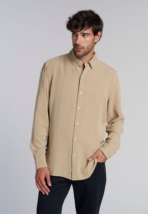 Camisa Miami Sport Lyocell Fj Khaki-0