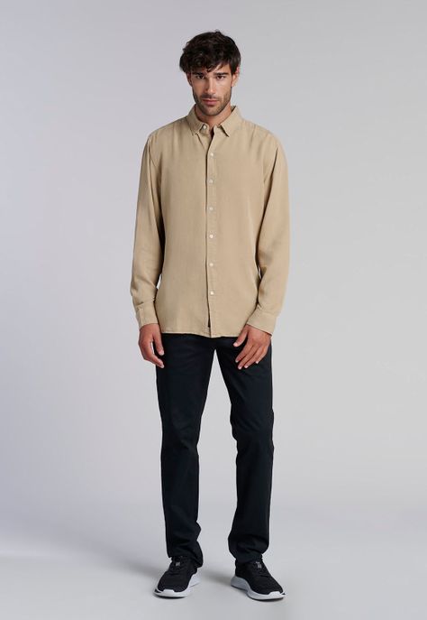 Camisa Miami Sport Lyocell Fj Khaki-1