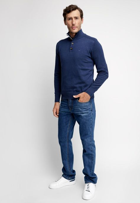 Sweater Kentucky Navy Melange-3