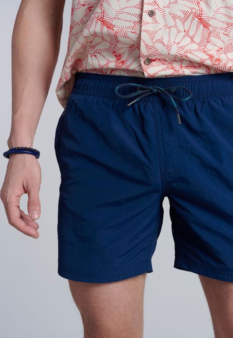 Traje De Baño Basico F Navy-2