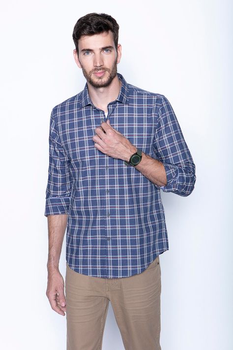 Camisa Check Ii F Navy-0