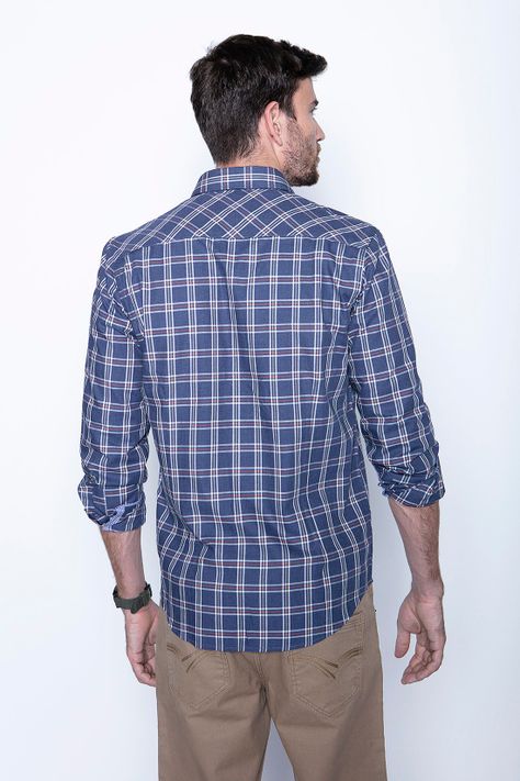 Camisa Check Ii F Navy-1