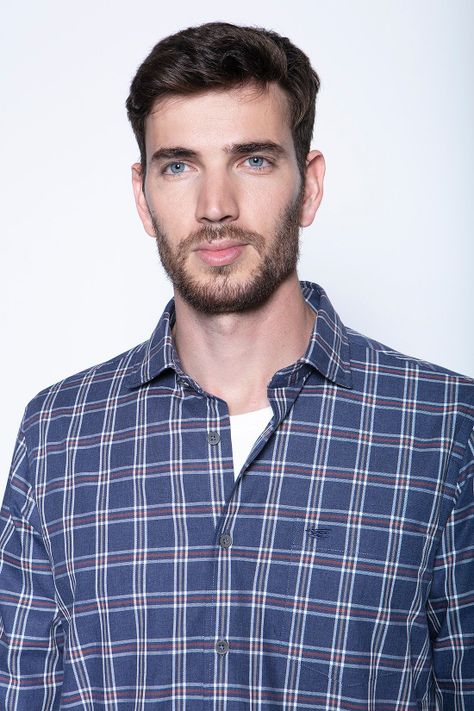 Camisa Check Ii F Navy-2